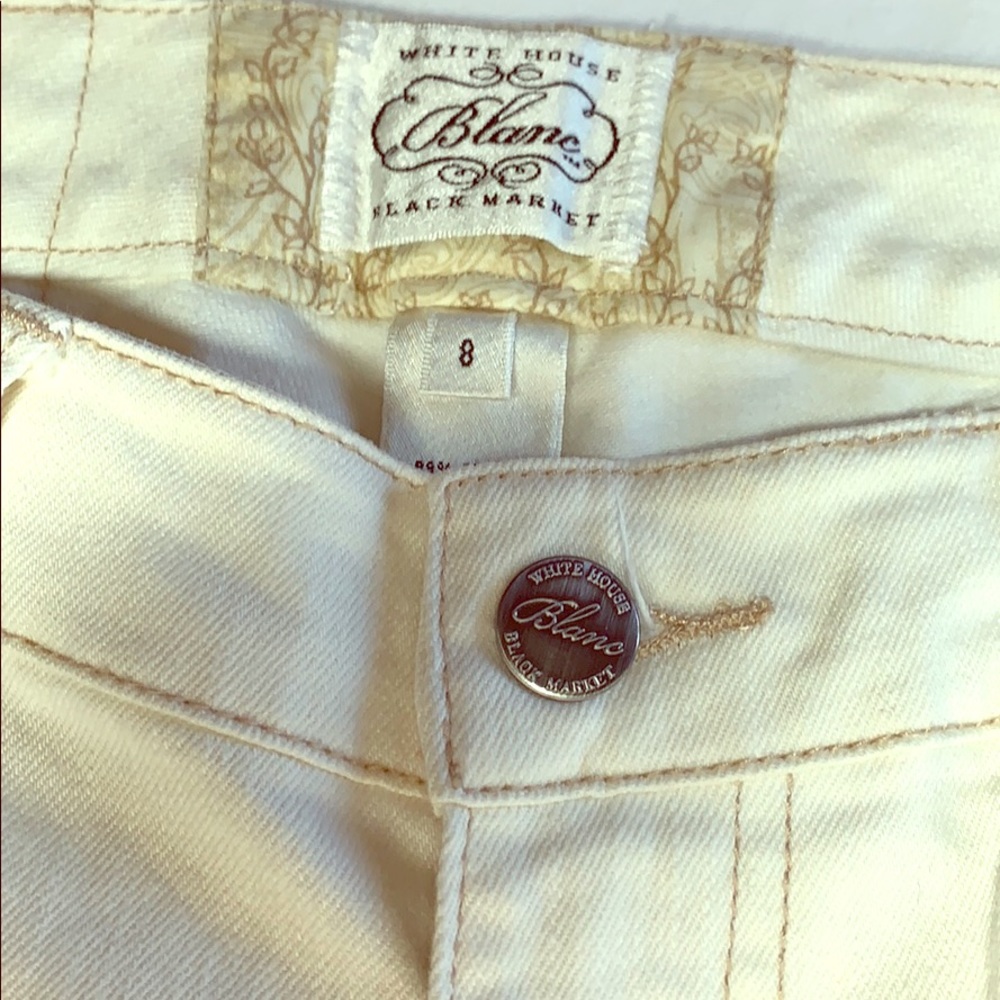 White House Black Market Blanc jeans 8